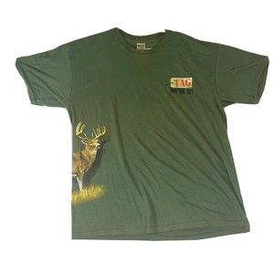 Gildan activewear XL Mens TAG YOURE IT Hunting T shirt Green GUC